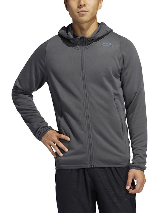 FreeLift Prime Men's Athletic Hooded Jacket Grey