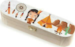 Christening Favor with Pencil Case Ινδιάνα made of Wood