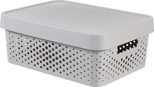 Curver Infinity Dots Kunststoff Aufbewahrungsbox mit Deckel 11lt