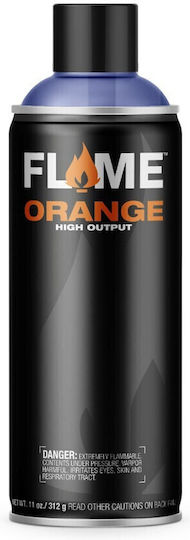 Flame Paint Spray Paint Flame Orange Acrylic with Matt Effect Cosmos Blue Light 400ml