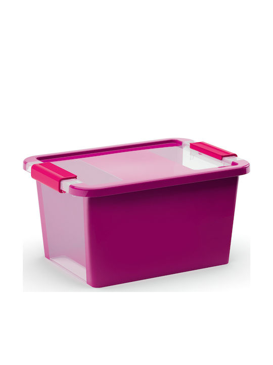 Kis Bi-Box Plastic Storage Box with Lid Purple ...