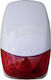 Anga AG-X900S Wireless RF Alarm Siren Battery Outdoor 120dB with Red Light