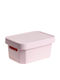 Cyclops Cave Plastic Storage Box with Lid Pink 12.5x26.3x18.3cm
