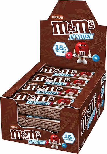 m&m's HiProtein Μπάρες με 15gr Πρωτεΐνης & Γεύση Σοκολάτα 12x51gr