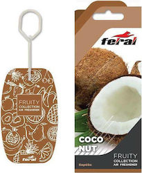 Feral Αρωματική Καρτέλα Κρεμαστή Αυτοκινήτου Fruity Collection Coconut