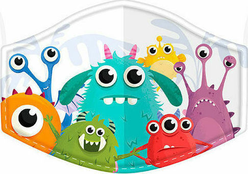 Puckator Reusable Face Covering Small 4-12 Ετών Monster 1τμχ