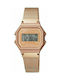 Q&Q Digital Uhr mit Rose Gold Metallarmband