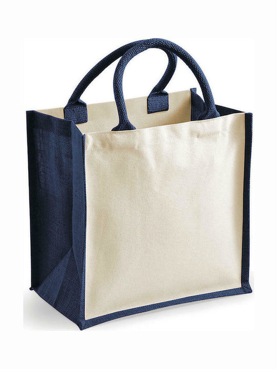 Westford Mill Βαμβακερή Τσάντα για Ψώνια Natural/Navy