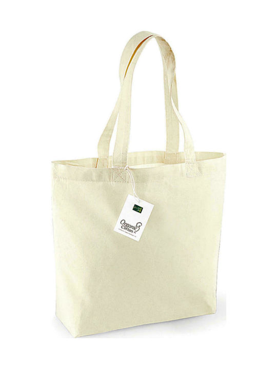 Westford Mill W180 Βαμβακερή Τσάντα για Ψώνια σε Μπεζ χρώμα