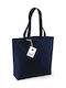 Westford Mill W180 Cotton Shopping Bag Blue