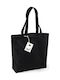 Westford Mill W180 Cotton Shopping Bag Black