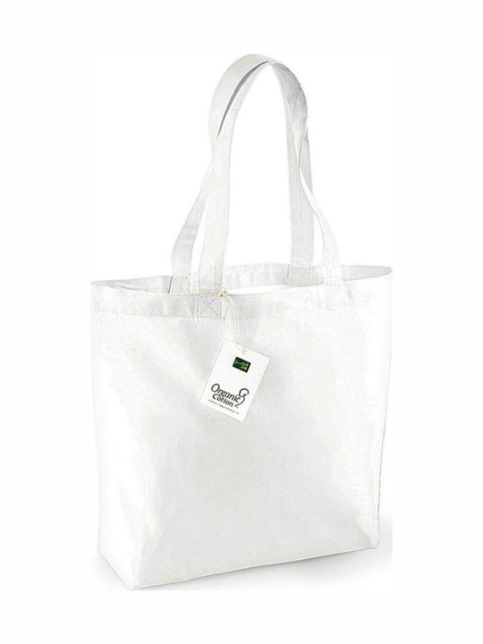 Westford Mill W180 Cotton Shopping Bag in White color