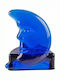 Art et Lumiere Candle Holder suitable for Tealights Glass in Blue Color 9x12cm 1pcs