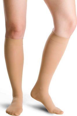 Varisan Fashion Graduated Compression Calf High Socks 18-21 mmHg Beige