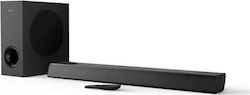 Philips TAPB405 Soundbar 120W 2.1 with Wireless Subwoofer and Remote Control Black