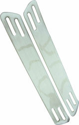 Niken Protections for Car Bumpers 2pcs Silver