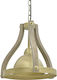 Inart Pendant Light Suspension for Socket E27 Brown