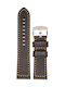 Tzevelion Leather Strap Brown 22mm