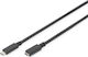 Digitus USB 2.0 USB-C Male To USB-C 100W PD Cable Black 1.5m AK-300210-015-S