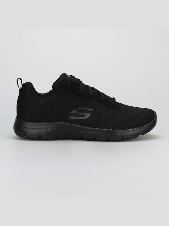 Skechers Memory Foam Γυναικεία Αθλητικά Παπούτσια Running Μαύρα