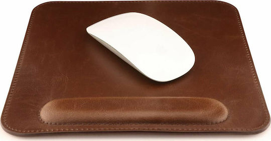 Londo Leder Mauspad (210mm) mit Handgelenkstütze Braune