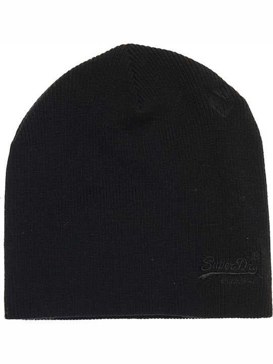Superdry Label Ribbed Beanie Cap Black M9010035A-02A