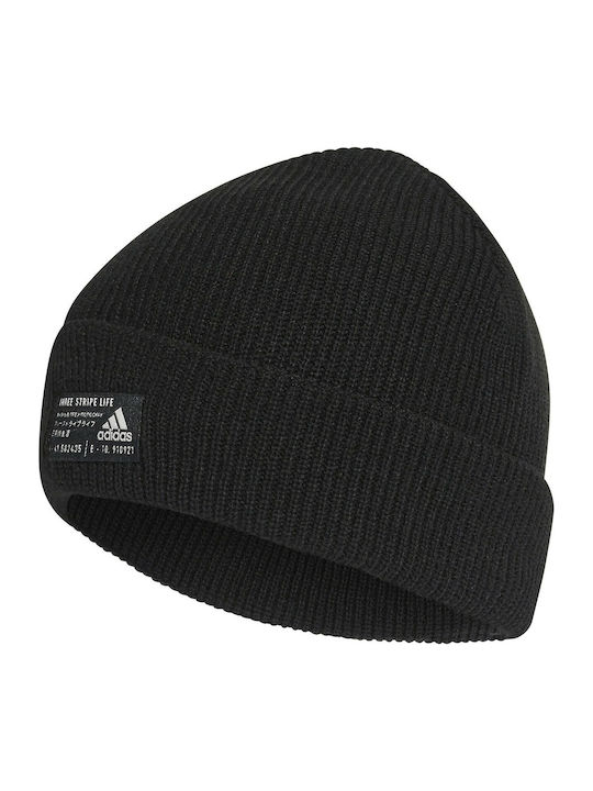 Performance Beanie Beanie with Rib Knit in Black color