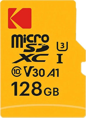 Kodak Ultra Performance microSDXC 128GB Klasse 10 U3 V30 A1 UHS-III mit Adapter