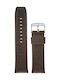 Tzevelion Leather Strap Brown 24mm