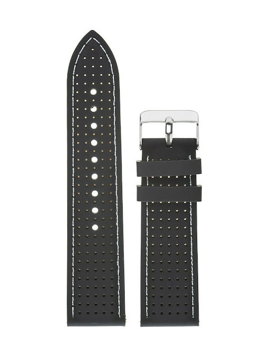 Tzevelion Leather Strap Black 20mm