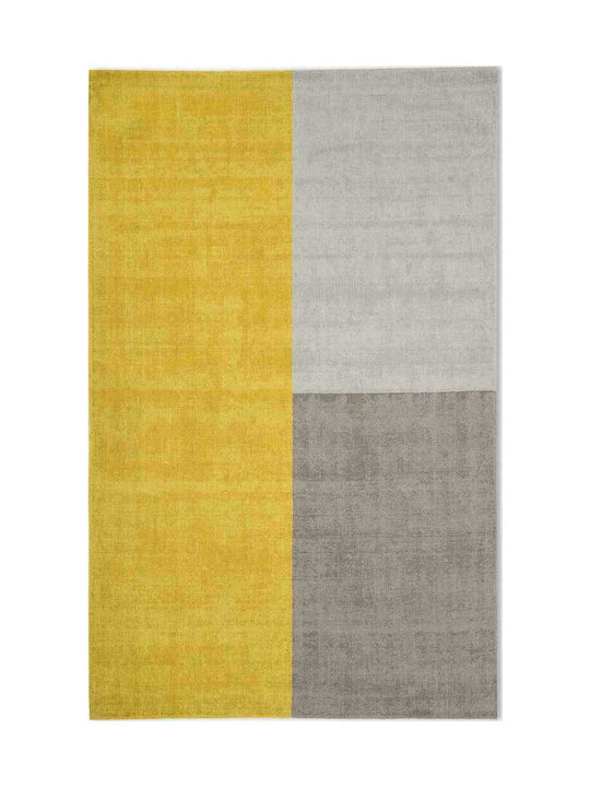 Asiatic London Blox Handmade Rug Wool Mustard