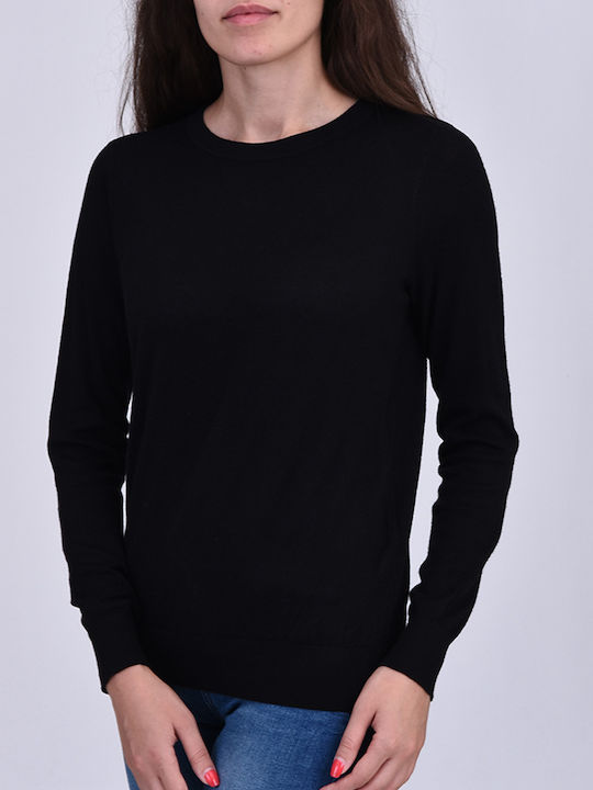 Vero Moda Damen Langarm Pullover Schwarz