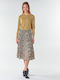 Women's Long Sleeve Sweater Woolen Brown