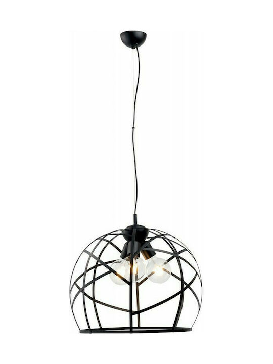 Viokef 360-8 Pendant Light Black 50cm