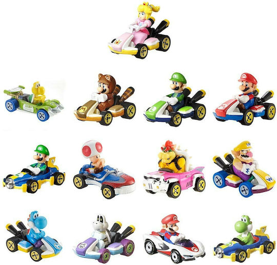 Hot Wheels Mario Kart Car For 3+ Years (Various Designs) 1pc