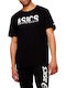 ASICS Katakana Graphic Herren Sport T-Shirt Kurzarm Schwarz