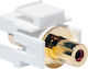 LogiLink Μετατροπέας RCA female σε RCA female Κόκκινο 1τμχ NK0021