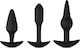 Easytoys Pleasure Kit Πρωκτικές Σφήνες Σετ Black 3τμχ