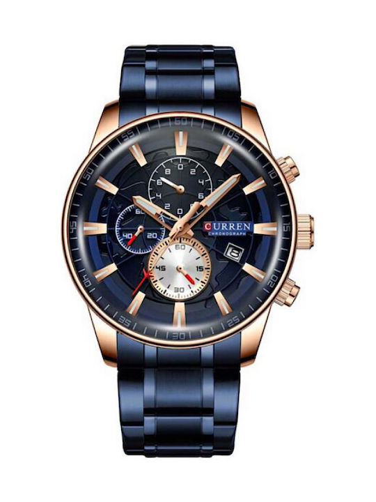 Curren Men's Watch 47mm Chronograph Battery wit...