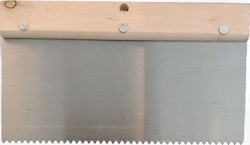 Herran Tile Spatula Metallic Tooth with Wooden Handle