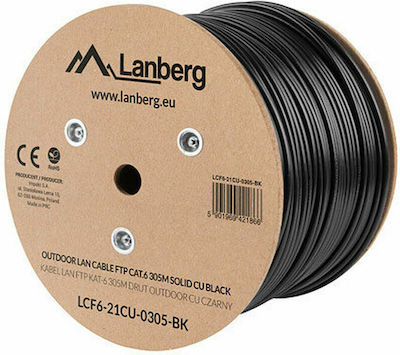 Lanberg F/FTP Cat.6 Ethernet Network Cable without connectors 305m Black 1pcs