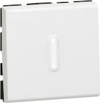 Legrand Front Plate Wall Push Staircase Button without Frame White 077042