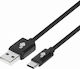 Tb Energy Braided USB 2.0 Cable USB-C male - USB-A Μαύρο 1.5m AKTBXKUCSBA150B