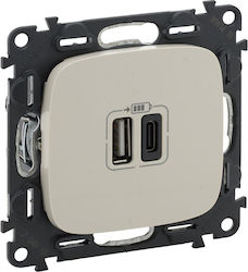 Legrand Valena Walled Power Socket with 2 USB P...