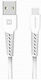 Swissten USB 2.0 Кабел USB-C Мъжки - USB-A Бял ...