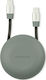 Vonmählen Braided Retractable USB 2.0 Cable USB...