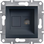 Schneider Electric Asfora Einzeln in Schwarz Farbe EPH4100171