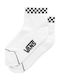 Vans Peek-A-Check Crew Women's Solid Color Socks White