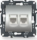 Aca Prime Front Double Network Socket RJ45 Cat6...