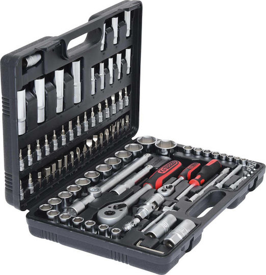Ks Tools Καστάνια με Καρυδάκια 1\2" & 1\4" 94τμχ